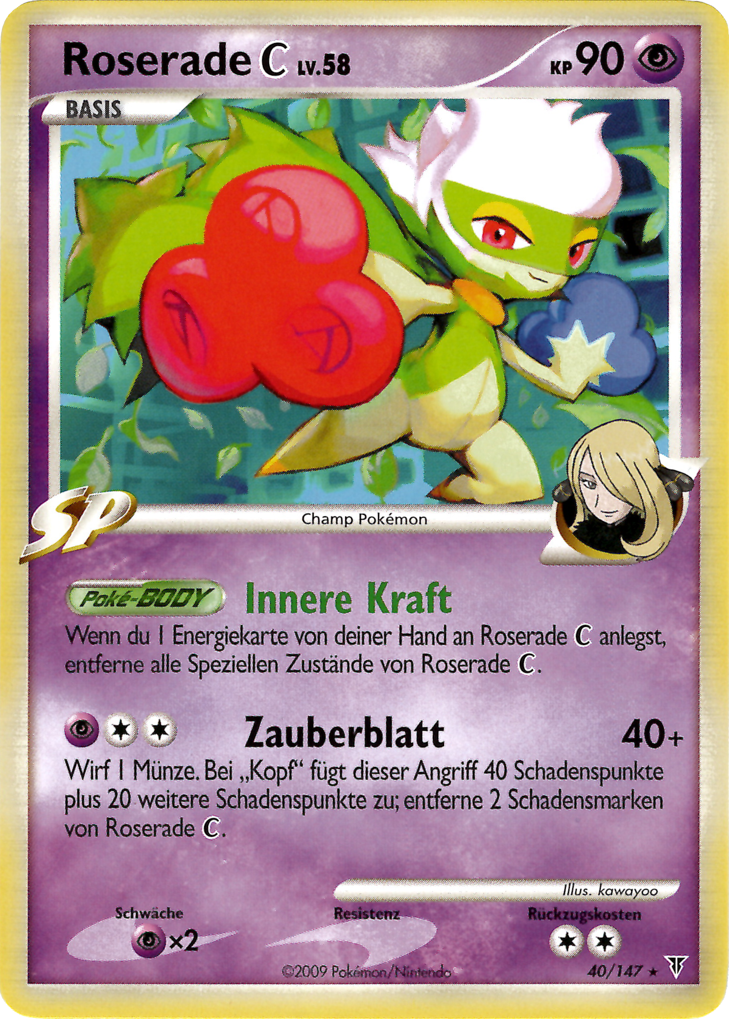 Roserade C 40 — Ultimative Sieger (German Pokémon TCG card)