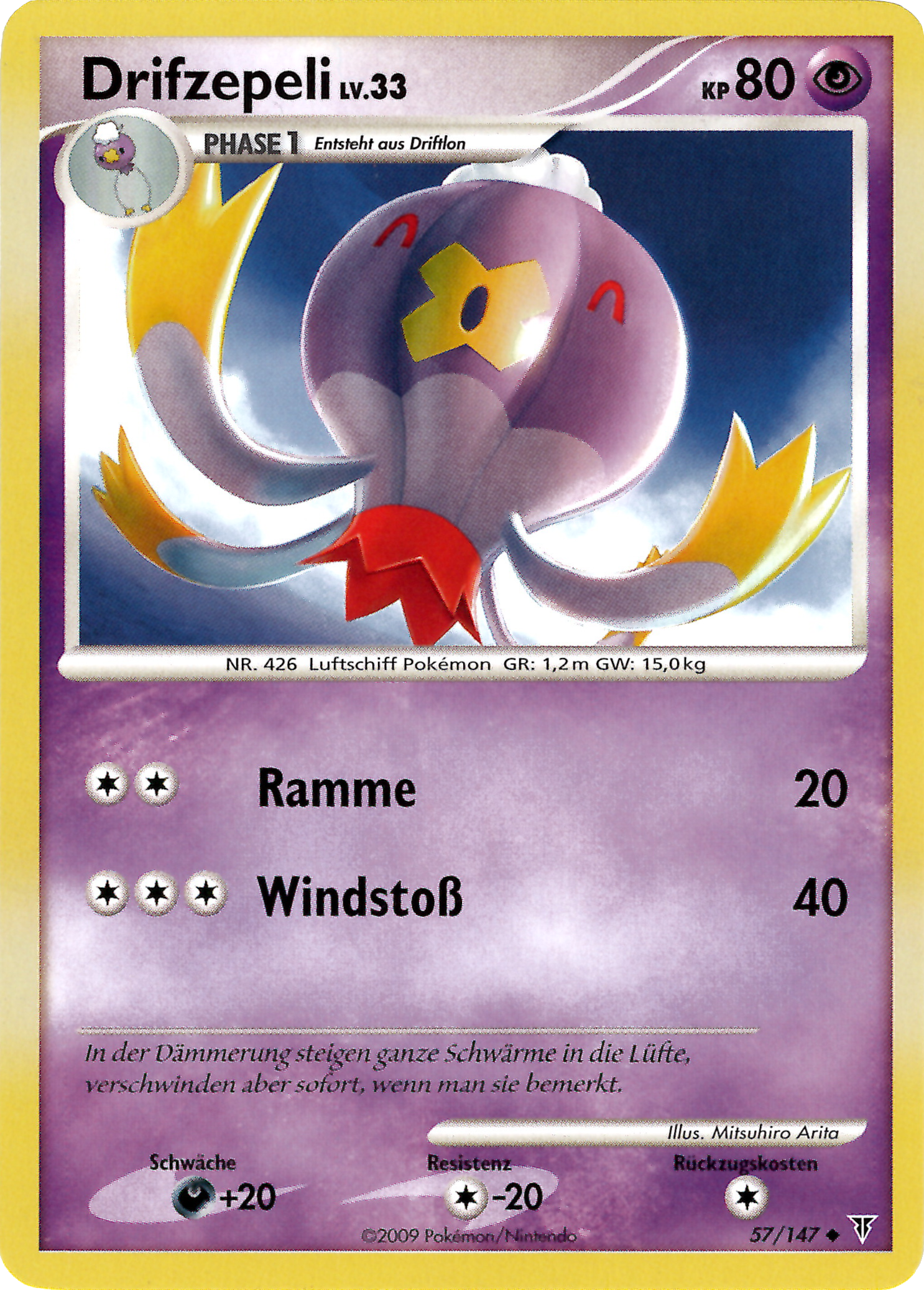 Drifzepeli 57 — Ultimative Sieger (German Pokémon TCG card)