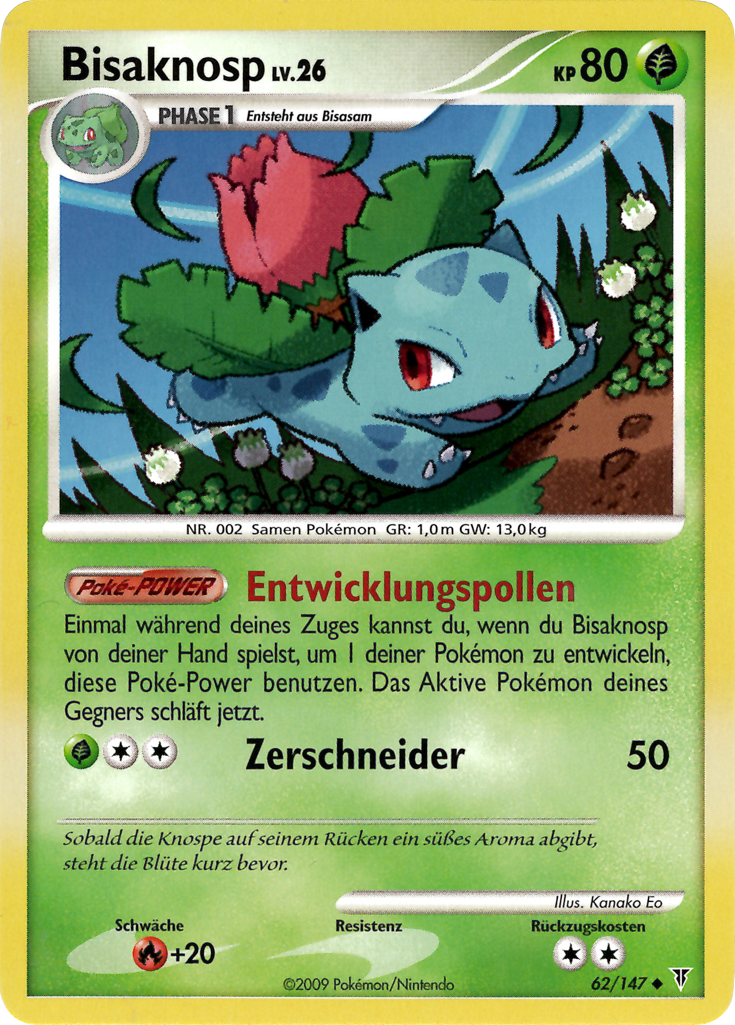 Bisaknosp 62 — Ultimative Sieger (German Pokémon TCG card)