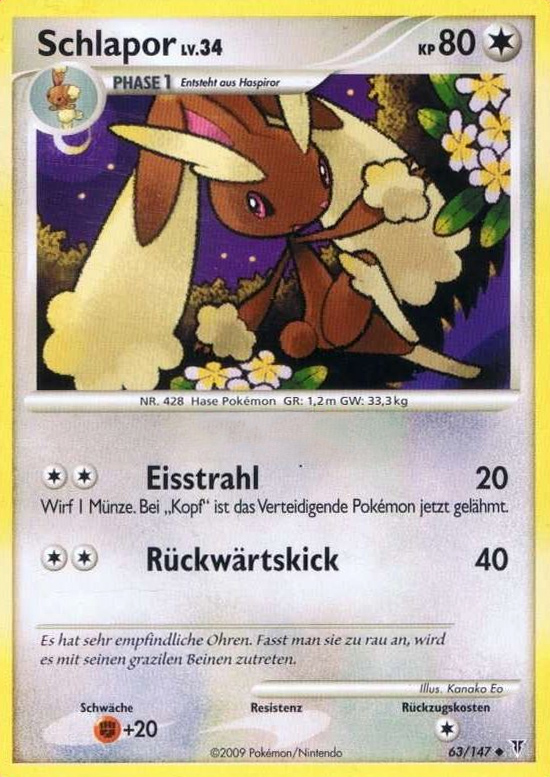 Schlapor 63 — Ultimative Sieger (German Pokémon TCG card)