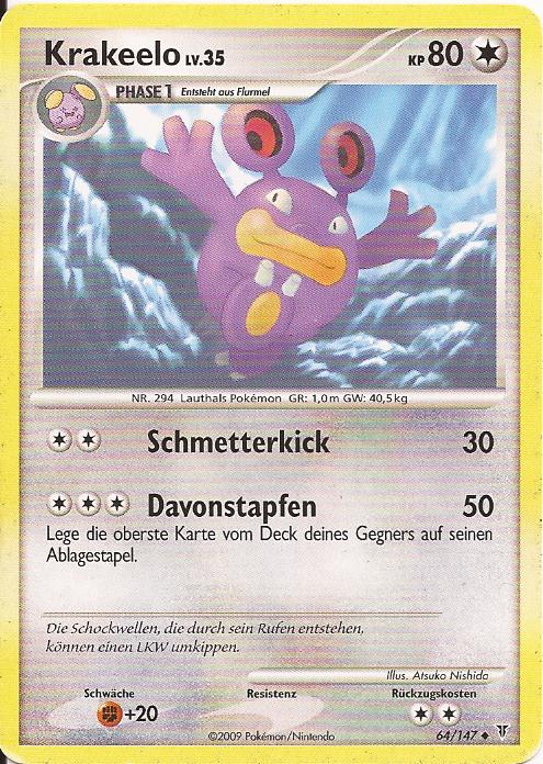 Krakeelo 64 — Ultimative Sieger (German Pokémon TCG card)