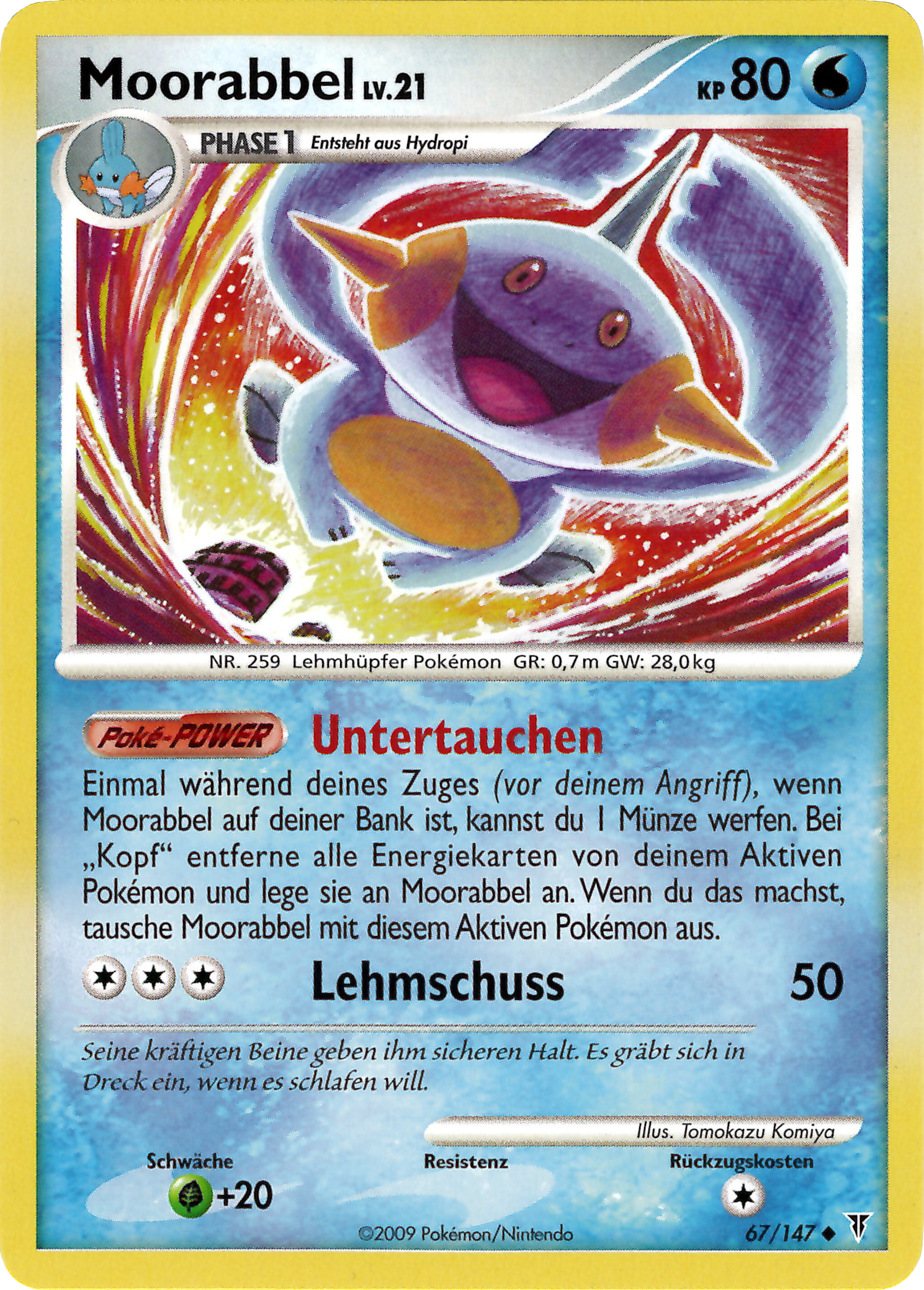 Moorabbel 67 — Ultimative Sieger (German Pokémon TCG card)