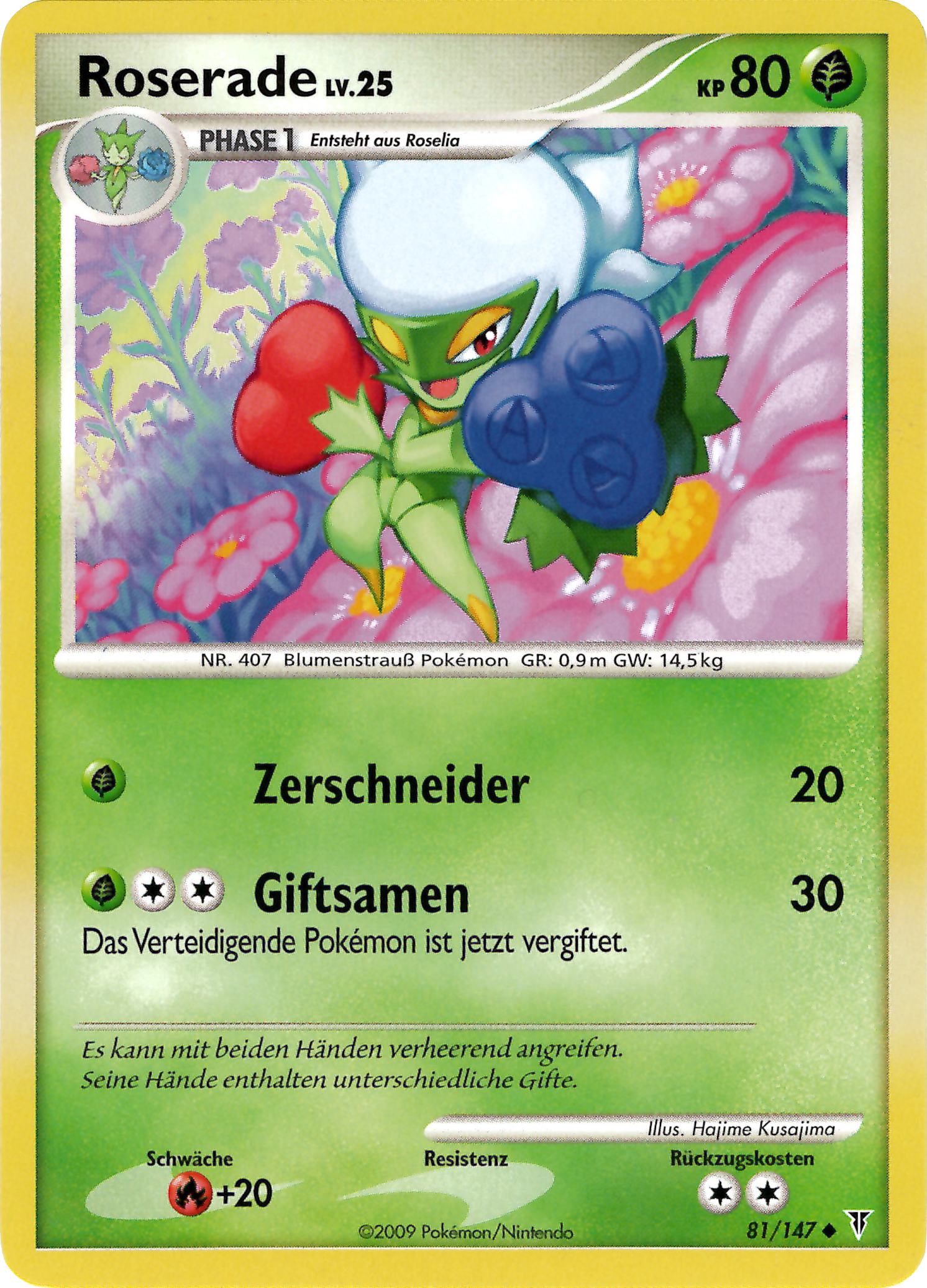 Roserade 81 — Ultimative Sieger (German Pokémon TCG card)