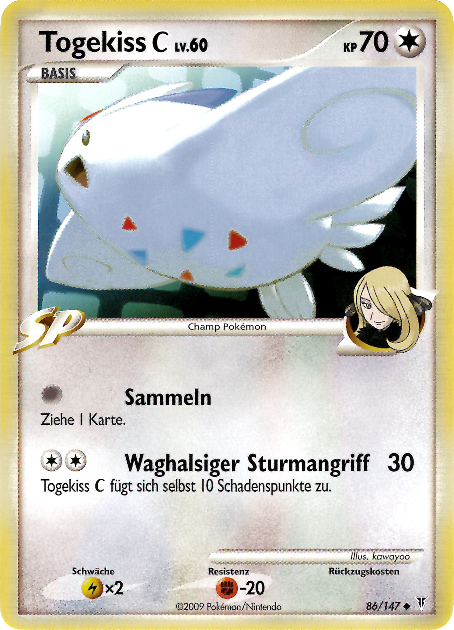 Togekiss C 86 — Ultimative Sieger (German Pokémon TCG card)