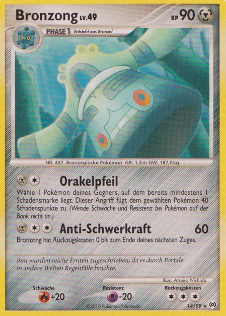 Bronzong 14 — Arceus (German Pokémon TCG card)