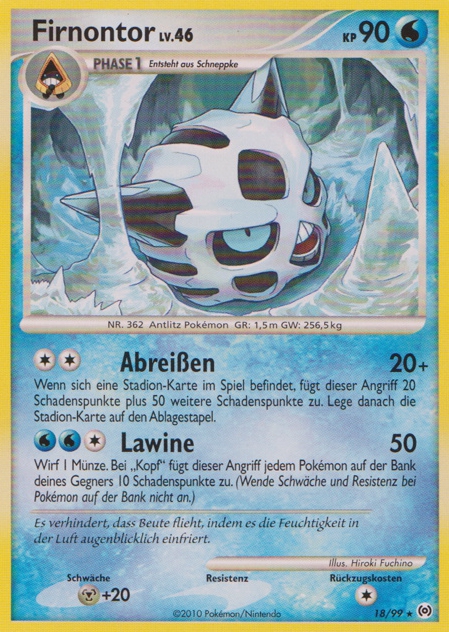 Firnontor 18 — Arceus (German Pokémon TCG card)