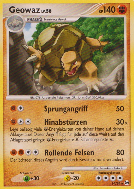 Geowaz 19 — Arceus (German Pokémon TCG card)