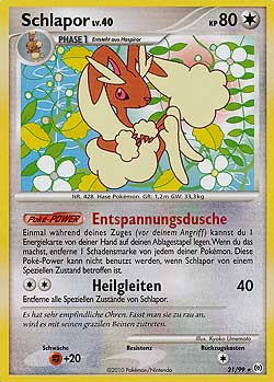 Schlapor 21 — Arceus (German Pokémon TCG card)
