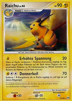 Raichu 27 — Arceus (German Pokémon TCG card)