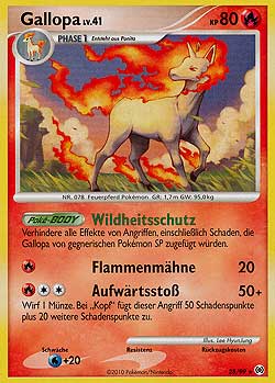 Gallopa 28 — Arceus (German Pokémon TCG card)