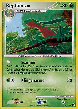 Reptain 38 — Arceus (German Pokémon TCG card)
