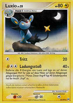 Luxio 43 — Arceus (German Pokémon TCG card)