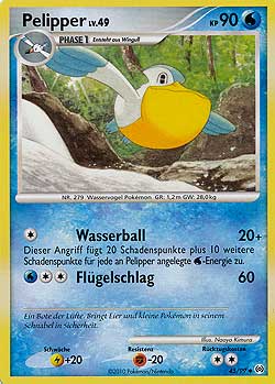Pelipper 45 — Arceus (German Pokémon TCG card)
