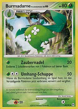 Burmadame Pflanzenumhang 49 — Arceus (German Pokémon TCG card)