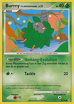 Burmy Pflanzenumhang 56 — Arceus (German Pokémon TCG card)