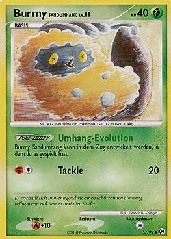 Burmy Sandumhang 57 — Arceus (German Pokémon TCG card)