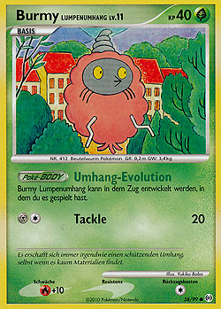 Burmy Lumpenumhang 58 — Arceus (German Pokémon TCG card)