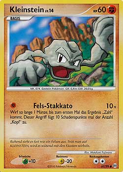 Kleinstein 65 — Arceus (German Pokémon TCG card)