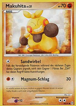 Makuhita 68 — Arceus (German Pokémon TCG card)