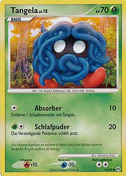 Tangela 76 — Arceus (German Pokémon TCG card)