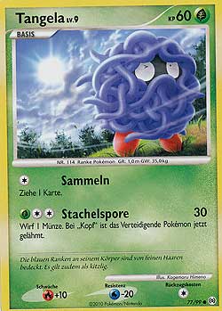 Tangela 77 — Arceus (German Pokémon TCG card)