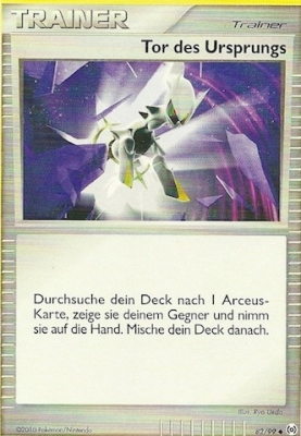 Tor des Ursprungs 82 — Arceus (German Pokémon TCG card)