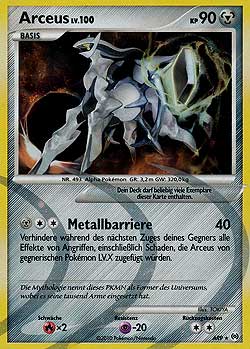 Schlukwech 9 — Arceus (German Pokémon TCG card)