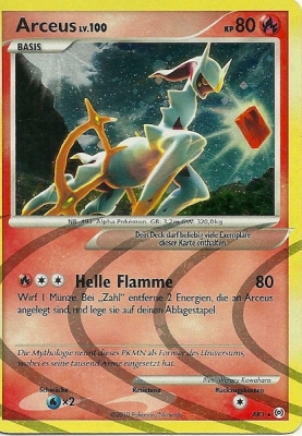 Arceus AR3 — Arceus (German Pokémon TCG card)