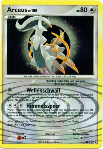 Arceus AR5 — Arceus (German Pokémon TCG card)