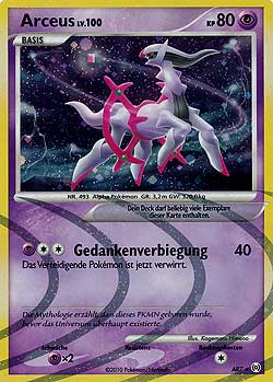 Arceus AR7 — Arceus (German Pokémon TCG card)