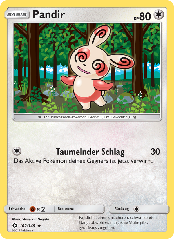 Pandir 102 — Sonne & Mond (German Pokémon TCG card)