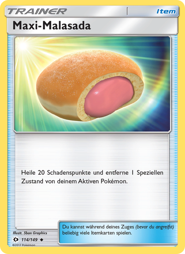 Maxi-Malasada 114 — Sonne & Mond (German Pokémon TCG card)