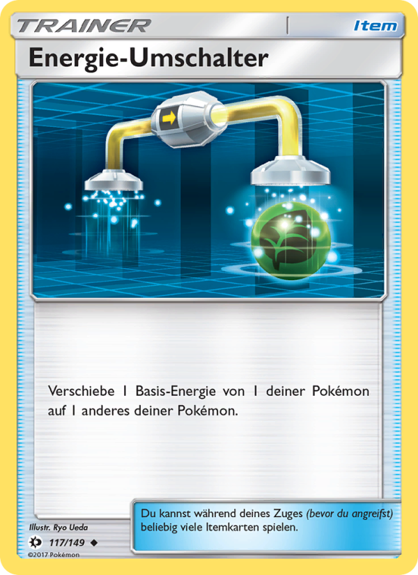 Energie-Umschalter 117 — Sonne & Mond (German Pokémon TCG card)