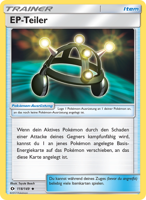 EP-Teiler 118 — Sonne & Mond (German Pokémon TCG card)