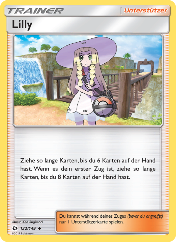 Lilly 122 — Sonne & Mond (German Pokémon TCG card)