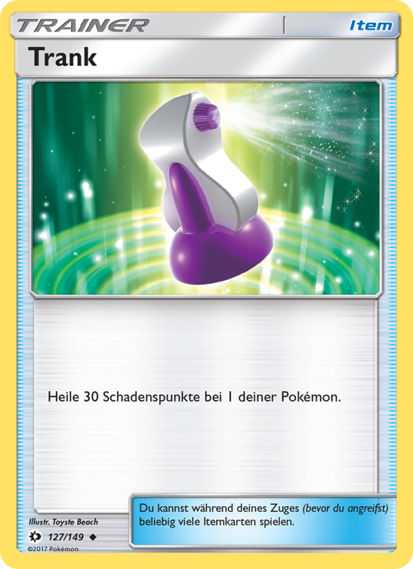 Trank 127 — Sonne & Mond (German Pokémon TCG card)