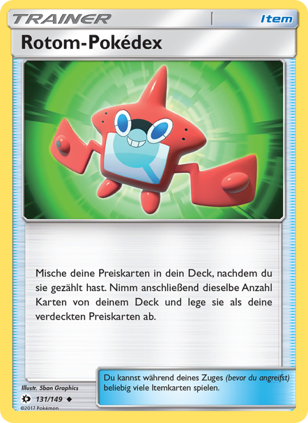 Rotom-Pokédex 131 — Sonne & Mond (German Pokémon TCG card)