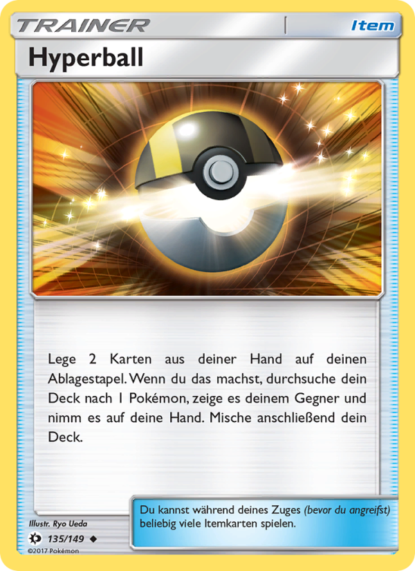 Hyperball 135 — Sonne & Mond (German Pokémon TCG card)