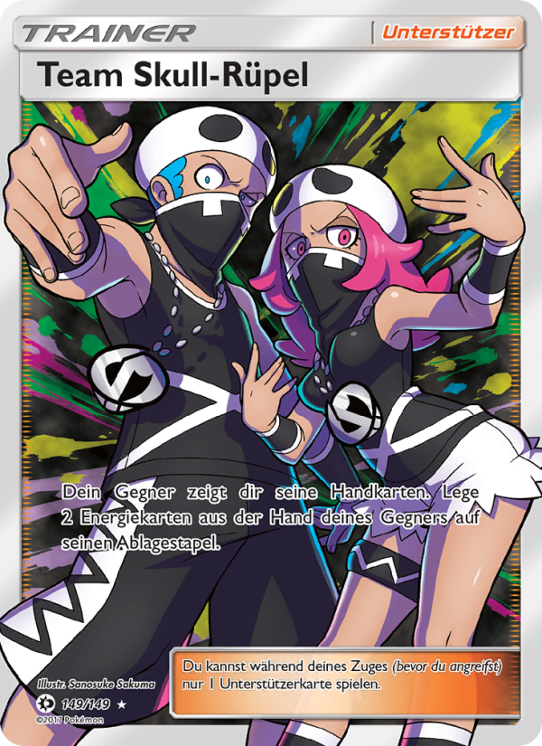 Team Skull-Rüpel 149 — Sonne & Mond (German Pokémon TCG card)