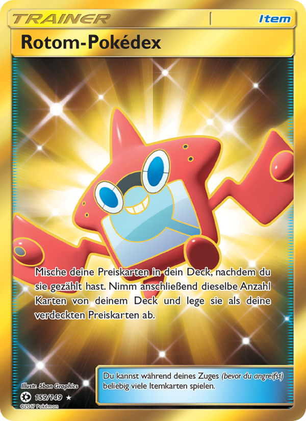Rotom-Pokédex 159 — Sonne & Mond (German Pokémon TCG card)