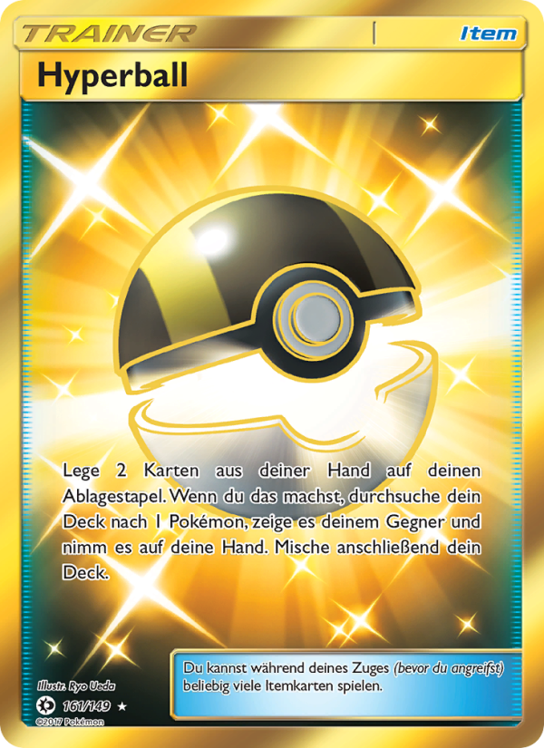 Hyperball 161 — Sonne & Mond (German Pokémon TCG card)