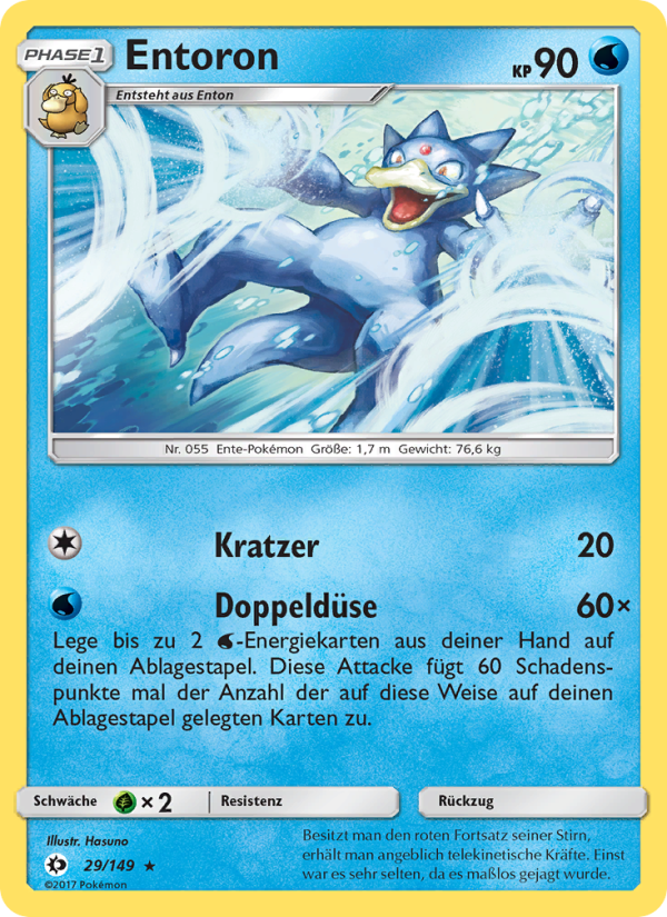 Entoron 29 — Sonne & Mond (German Pokémon TCG card)