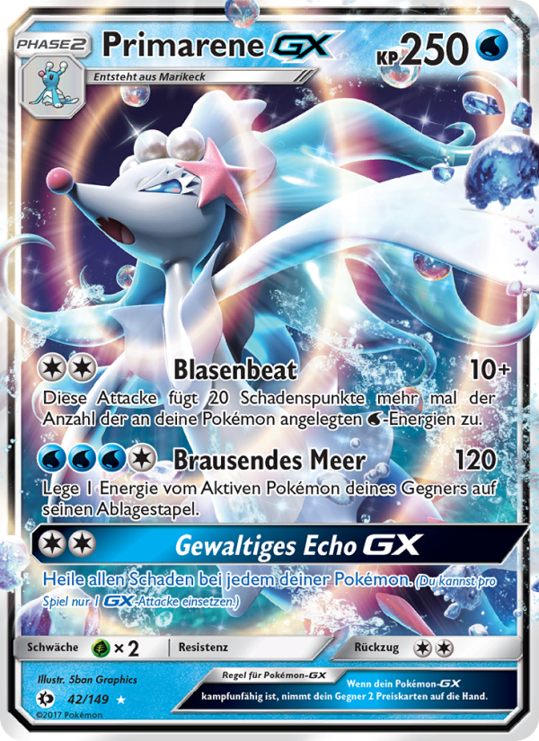 Primarene GX 42 — Sonne & Mond (German Pokémon TCG card)