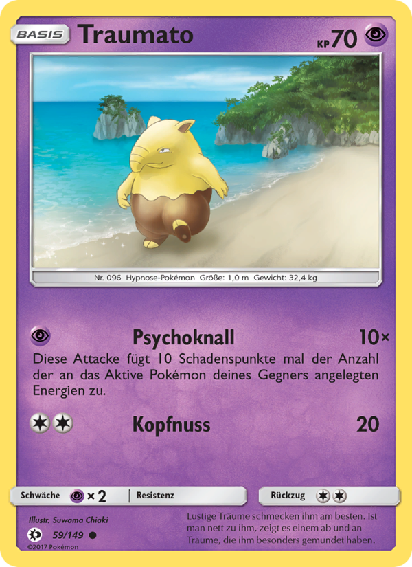 Traumato 59 — Sonne & Mond (German Pokémon TCG card)
