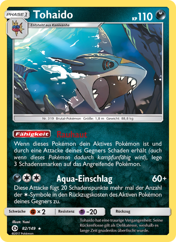 Tohaido 82 — Sonne & Mond (German Pokémon TCG card)