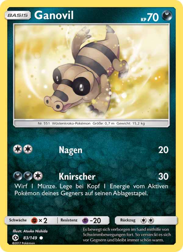 Ganovil 83 — Sonne & Mond (German Pokémon TCG card)