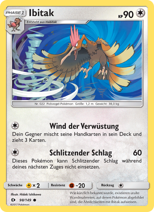 Ibitak 98 — Sonne & Mond (German Pokémon TCG card)