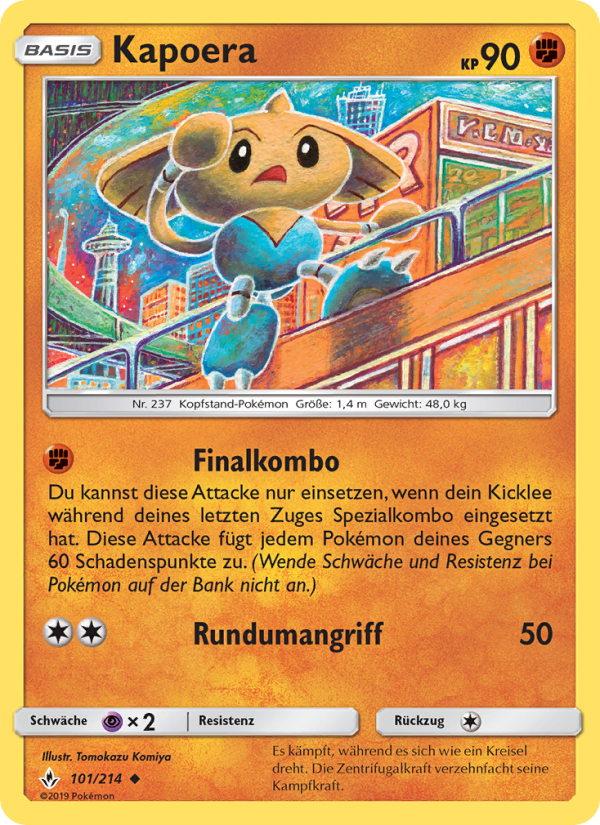 Kapoera 101 — Kräfte im Einklang (German Pokémon TCG card)
