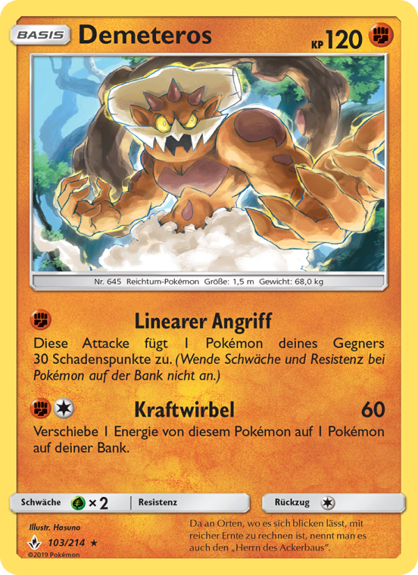 Demeteros 103 — Kräfte im Einklang (German Pokémon TCG card)