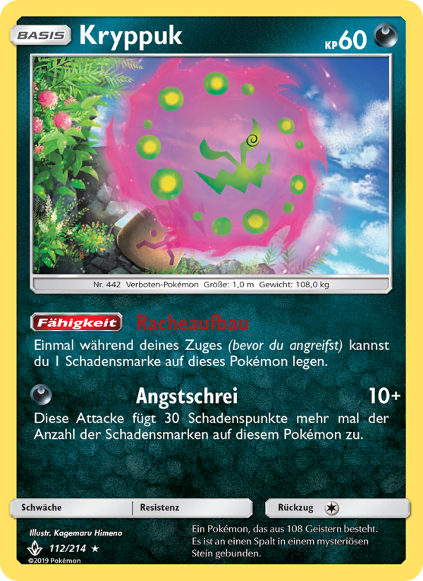 Kryppuk 112 — Kräfte im Einklang (German Pokémon TCG card)